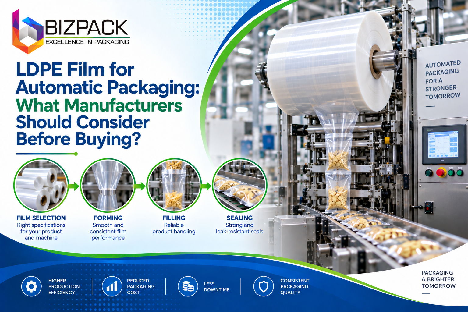 LDPE Film for Automatic Packaging: What Manufacturers Should Consider Before Buying ?